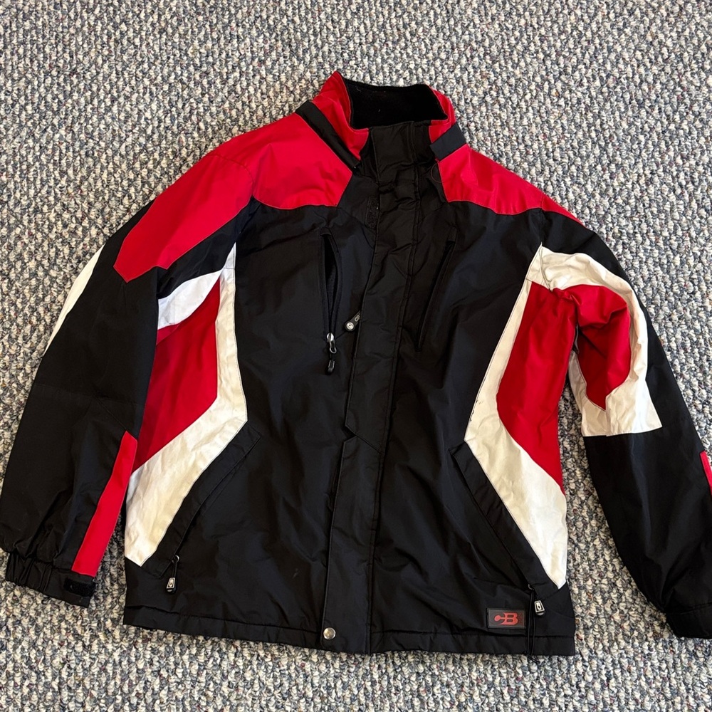 Men's Black and Red Performance Jacket
